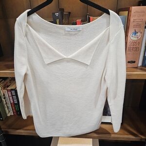 The Fold Ivory 100% Merino Wool Sweater with Tags L